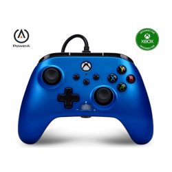 PowerA Enhanced Wired Controller for Xbox Series X|S - Sapphire Fade, gamepad, wired video game controller, gaming controller, Xbox Series X|S